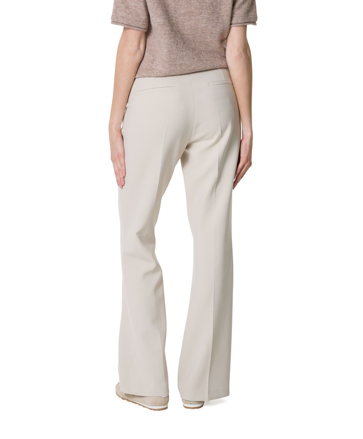 Fawn flap pocket dames broek beige