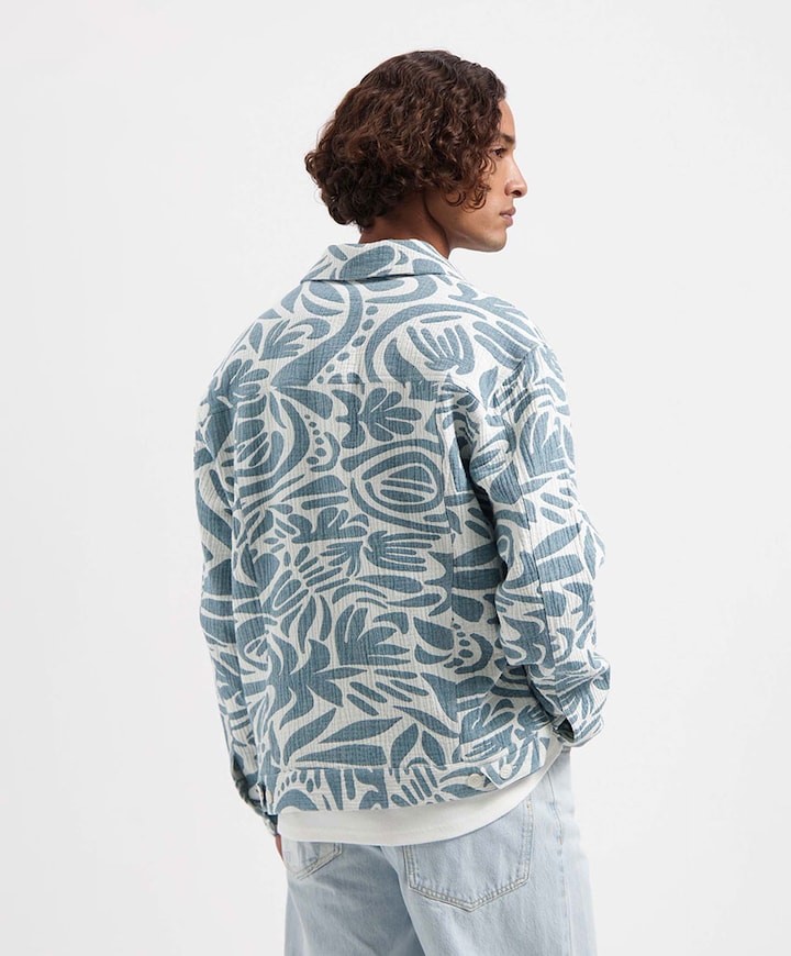 Heren overshirt groen