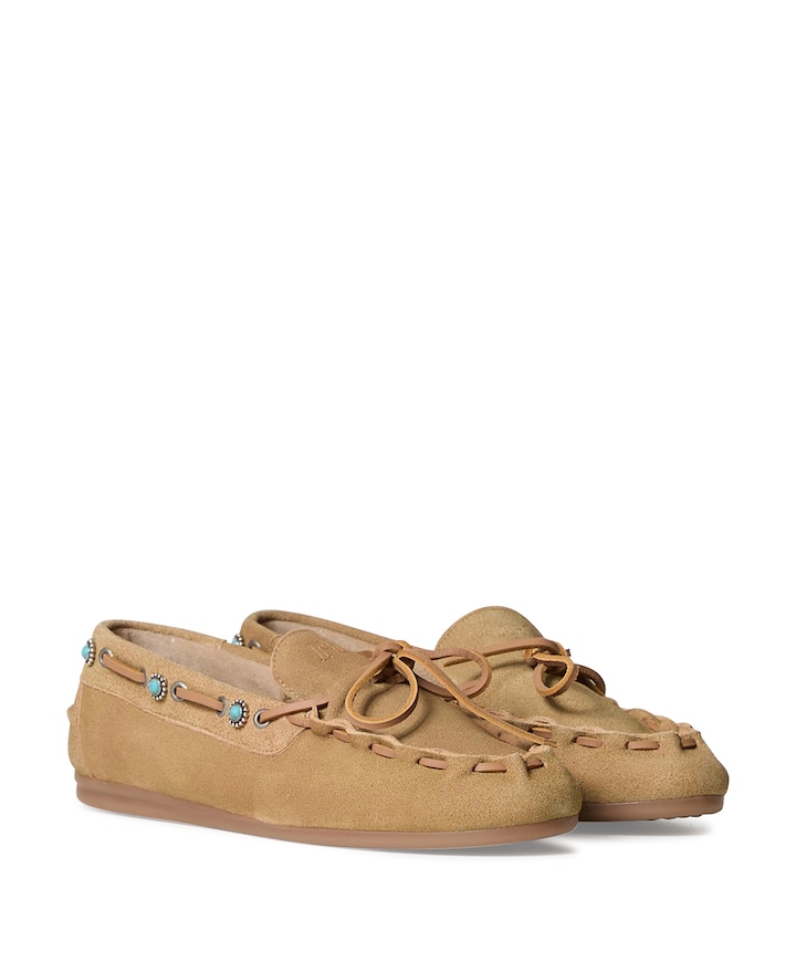 Boat loafer dames loafers beige