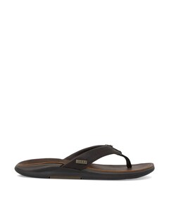 Leather offshore heren slipper bruin