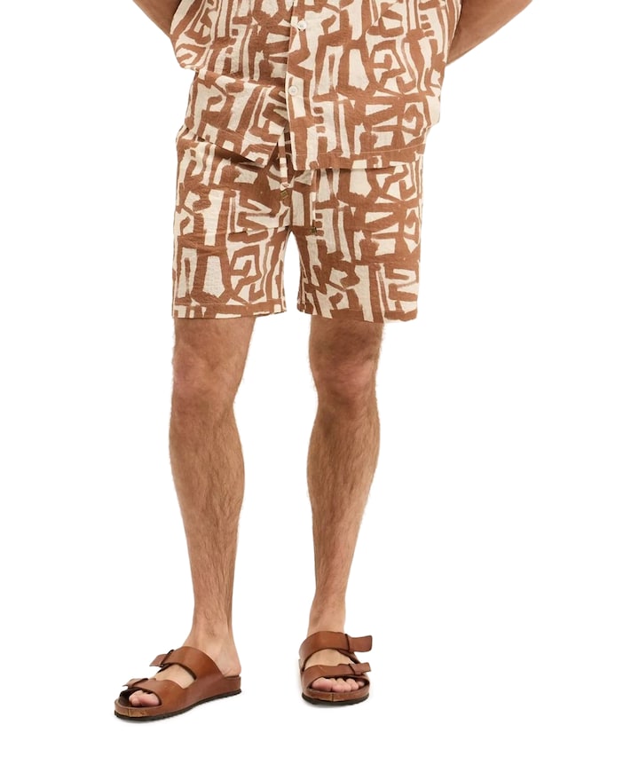 HENRY heren korte broek beige