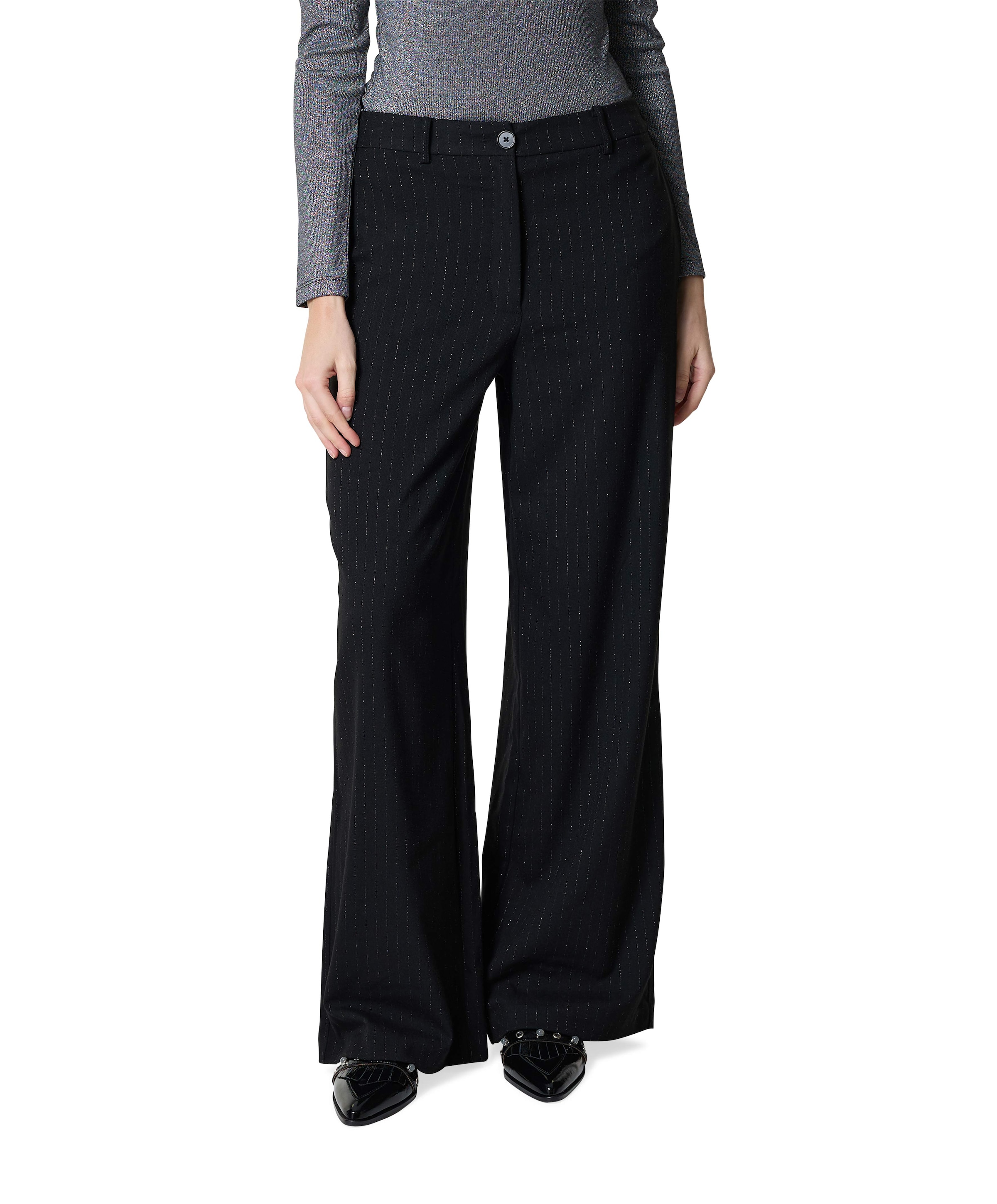 VIMAGNOLIA HW WIDE broek zwart