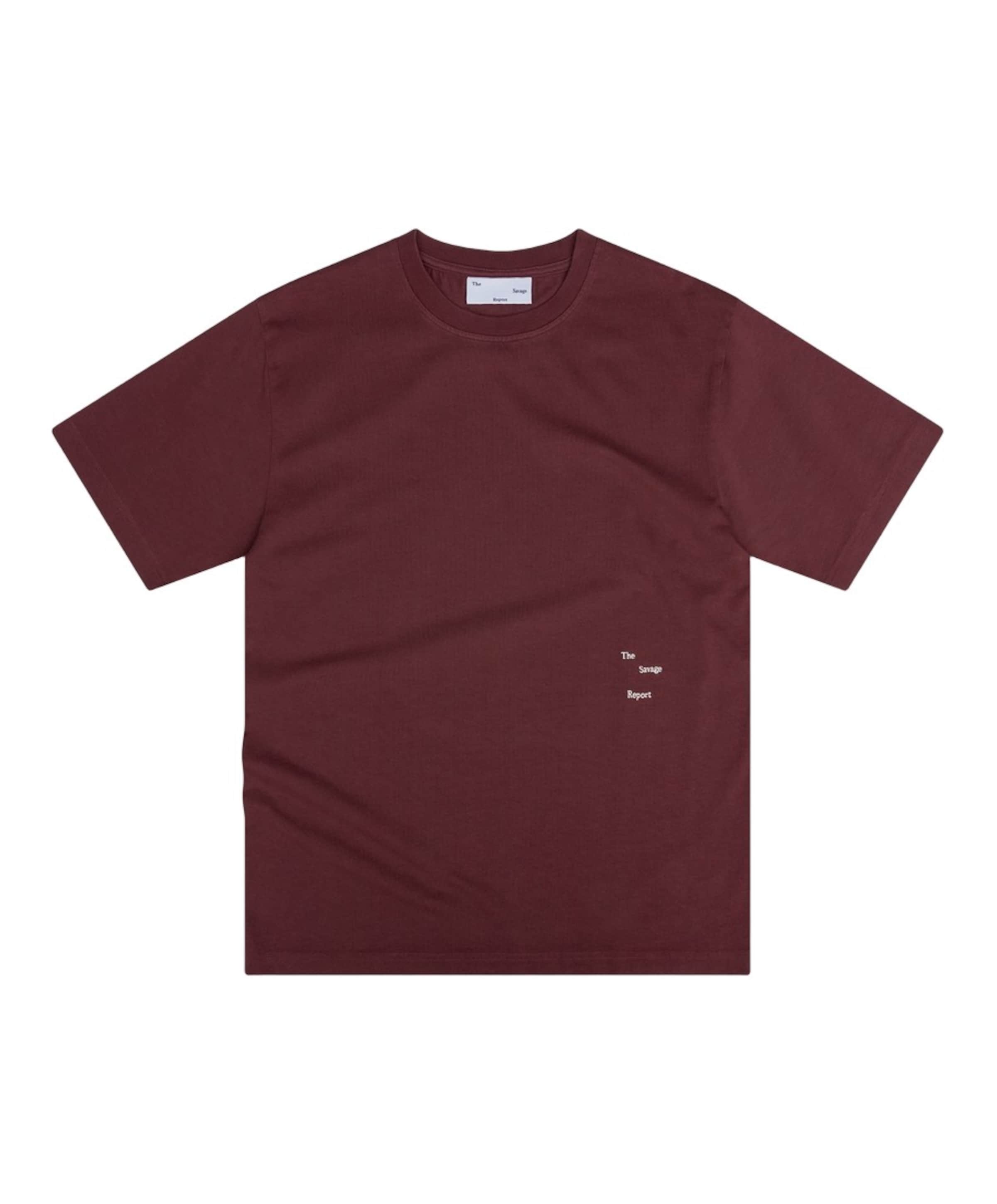 Heren T-shirt bordeaux