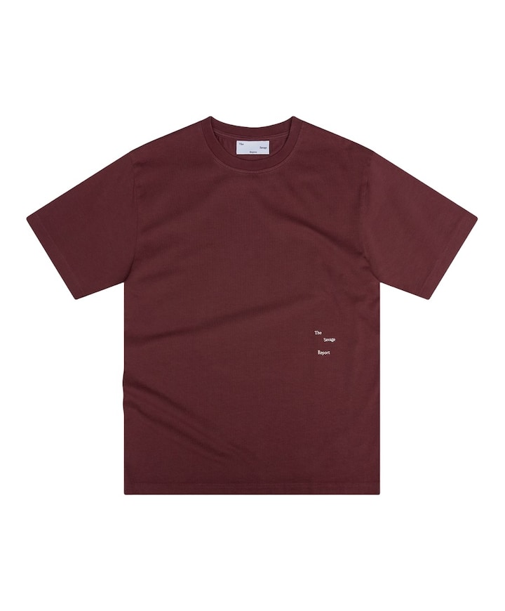 Heren T-shirt bordeaux