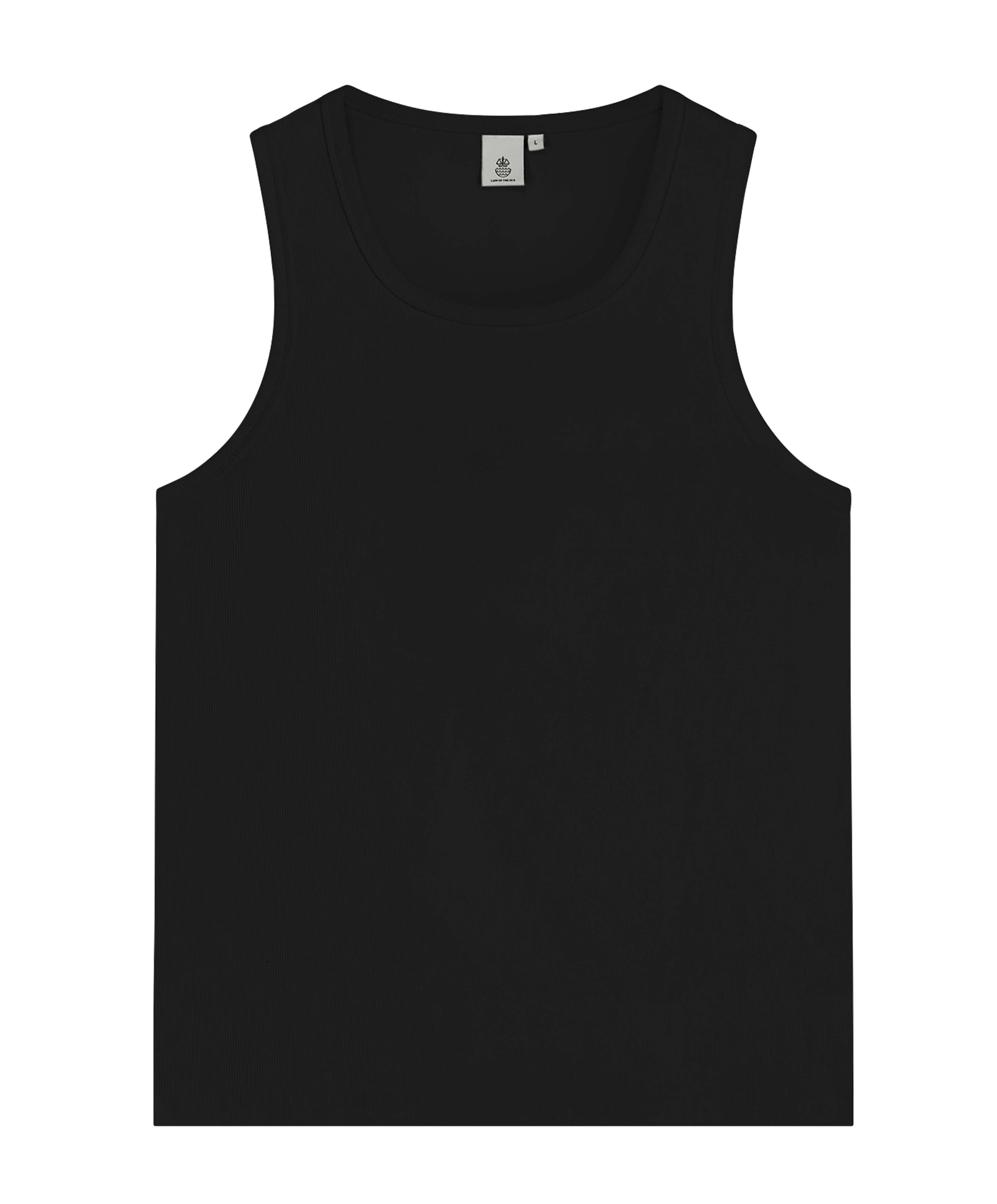 Heren singlet zwart