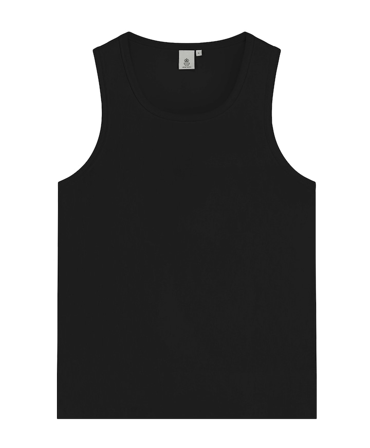Heren singlet zwart