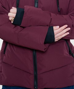 Dames jas bordeaux