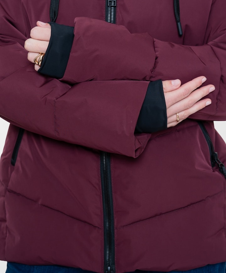 Dames jas bordeaux