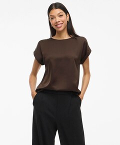 Dames top bruin