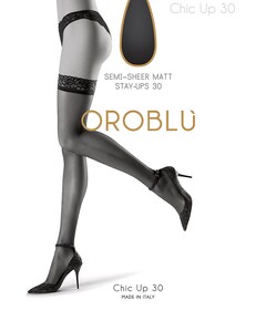 Dames panty Bas Chic Up 30 denier zwart