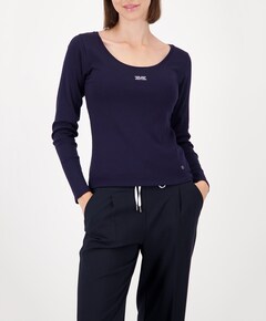 Dames longsleeve blauw