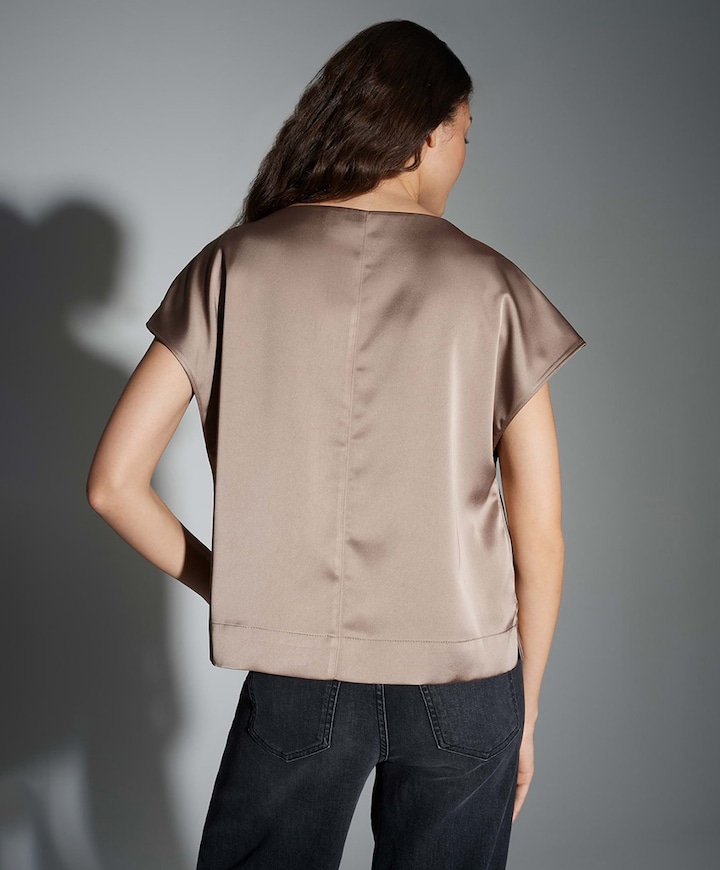 Dames blouse beige