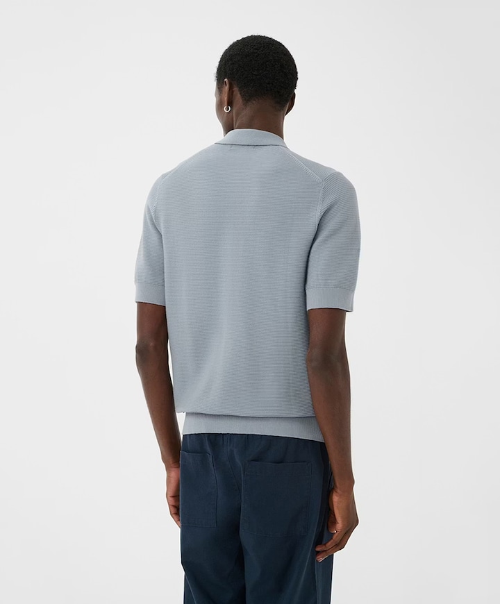Heren polo blauw