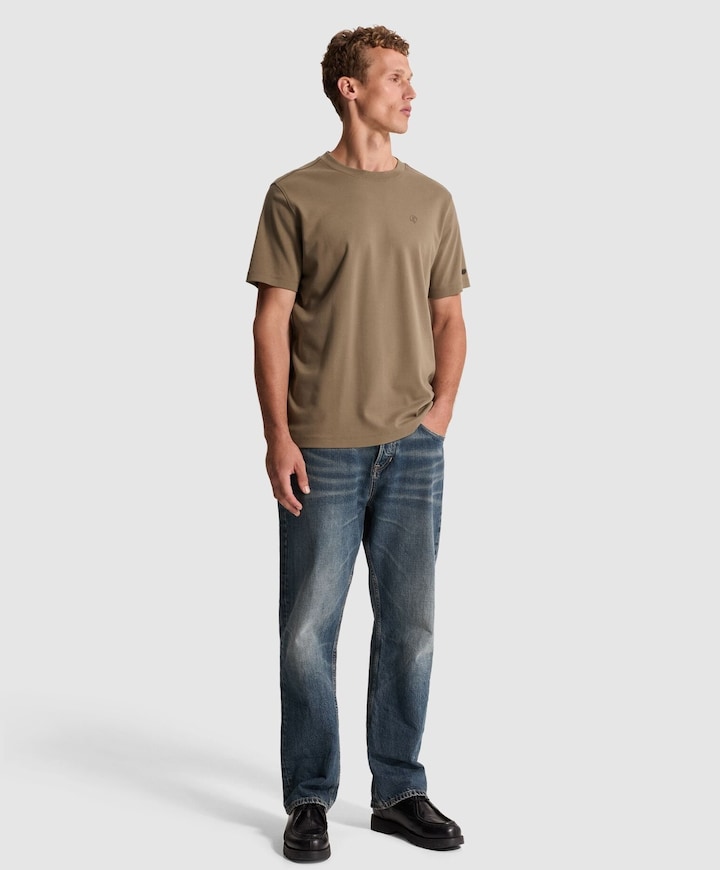 Heren T-shirt bruin