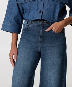 LIVA BELT dames jeans blauw