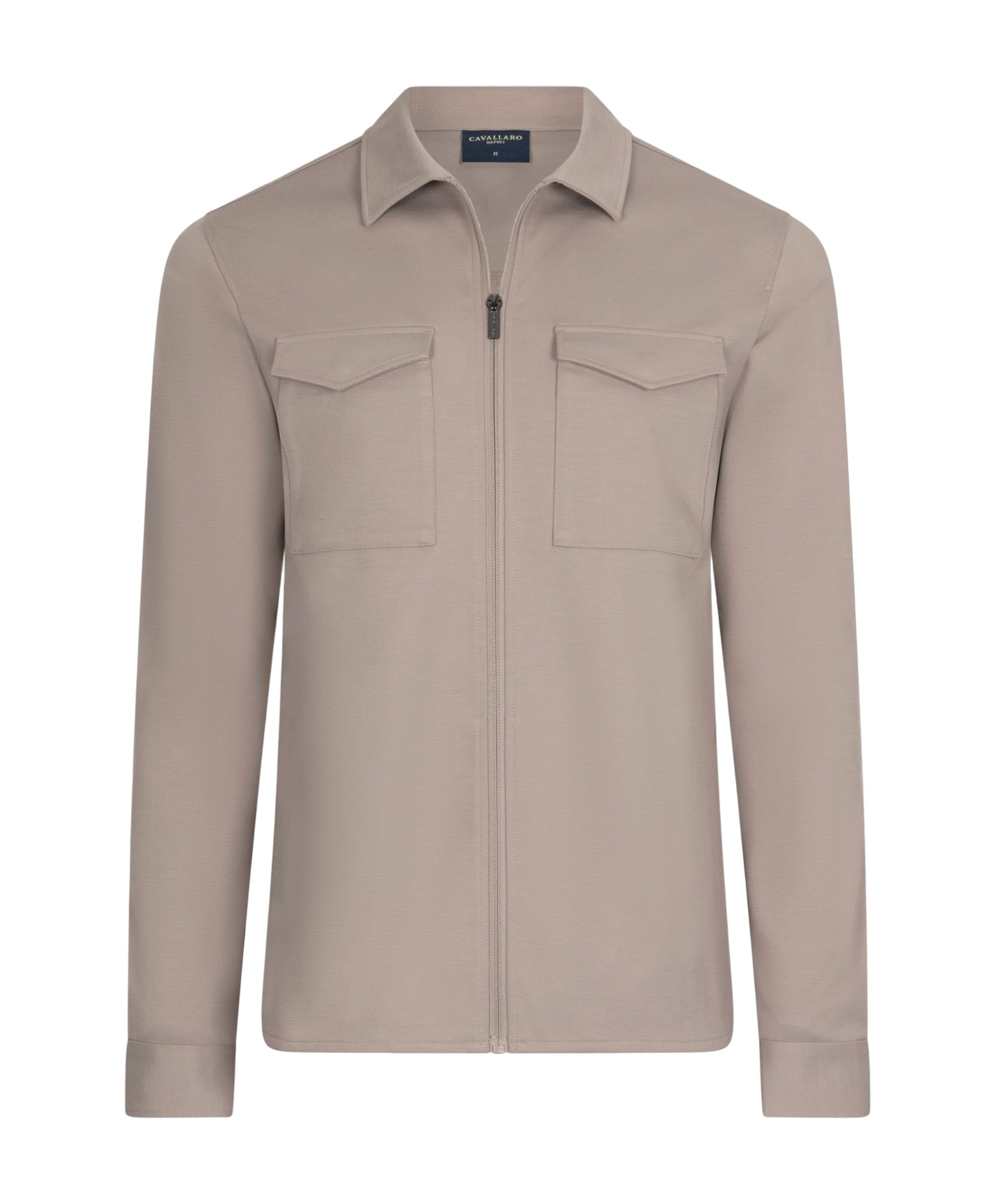 Heren overshirt beige