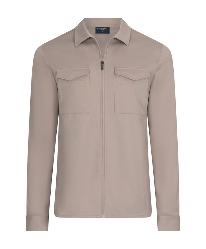 Heren overshirt beige