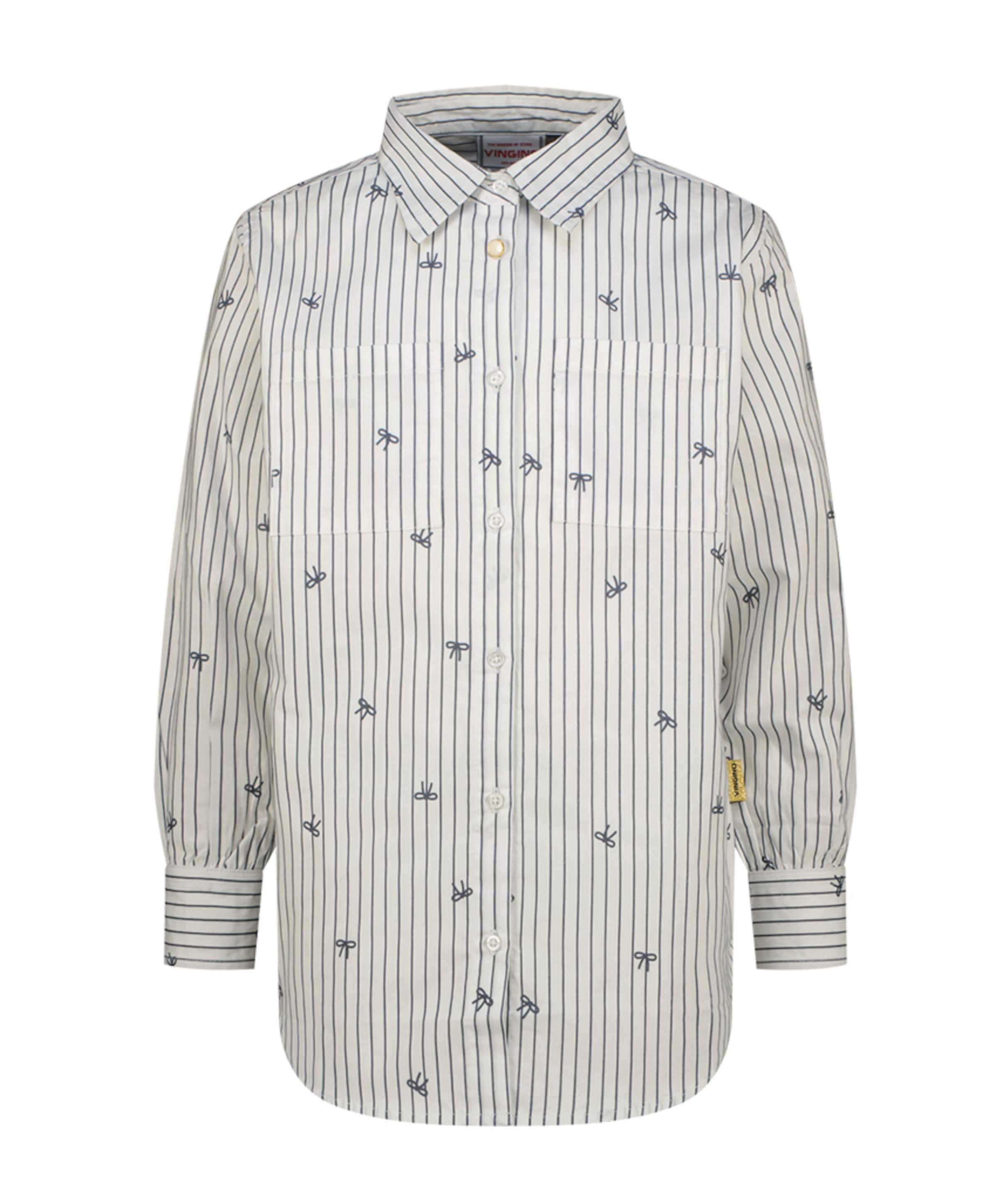 Blouse lange mouw wit