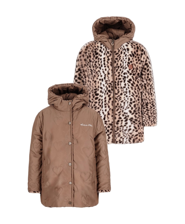 Meisjes jas bruin