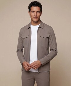 Heren overshirt beige