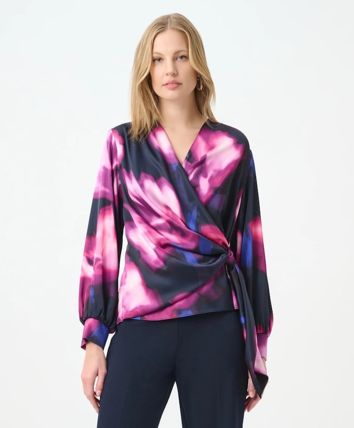 Dames blouse blauw