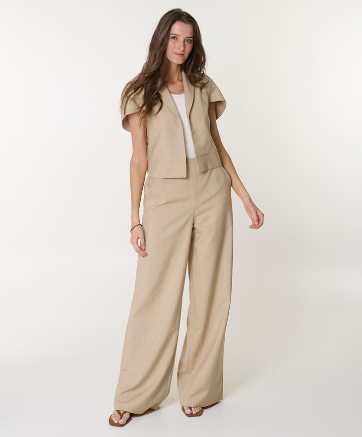 Dames pantalon beige
