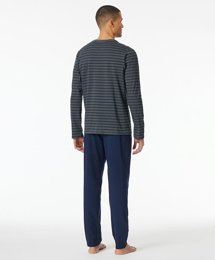 Heren pyjamaset grijs