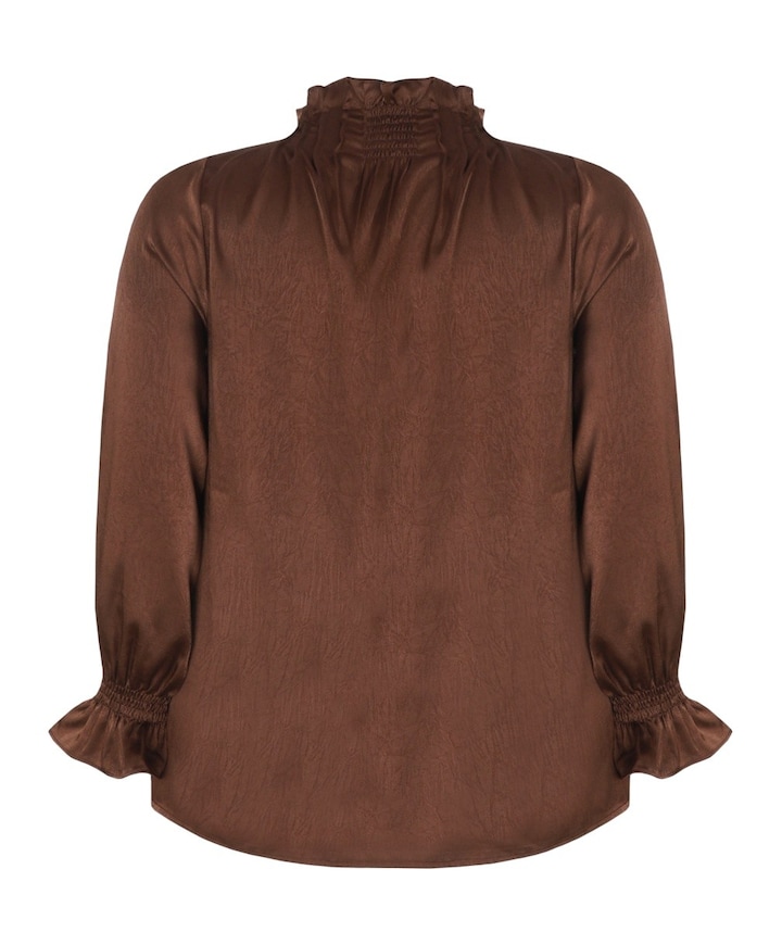 Dames blouse bruin