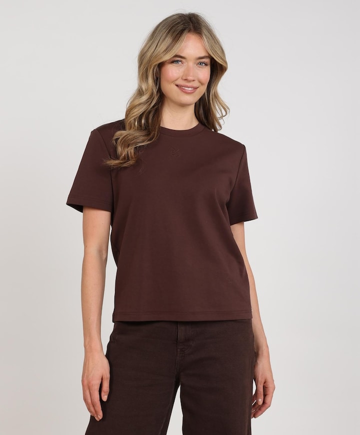 Dames T-shirt bruin