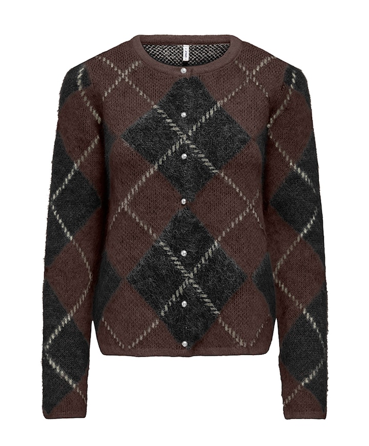 Dames vest bruin