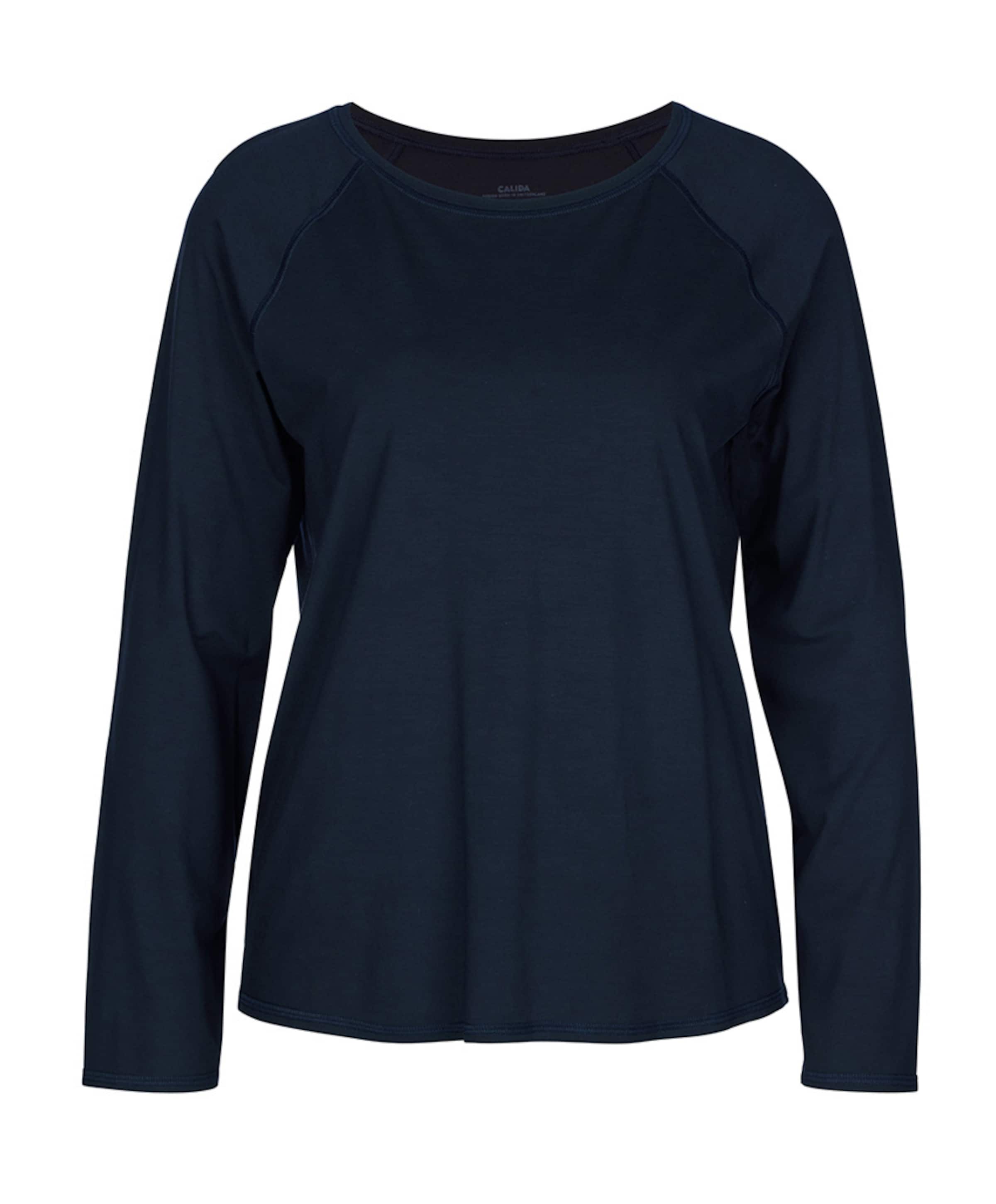 Dames pyjamatop blauw