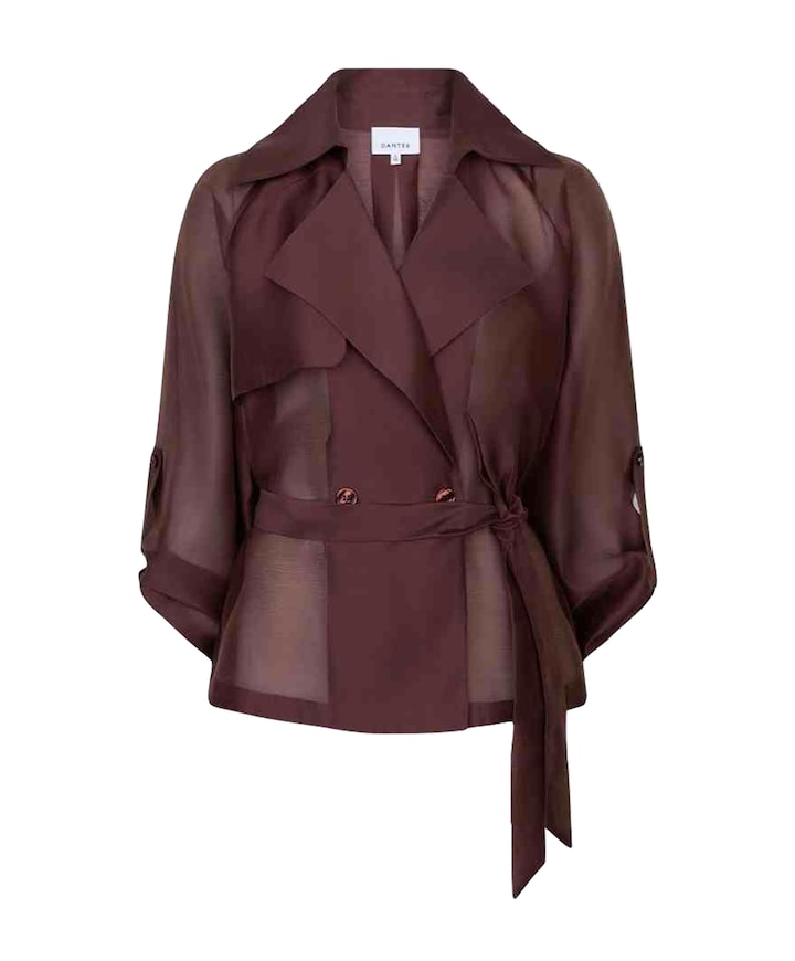 Dames jas bordeaux