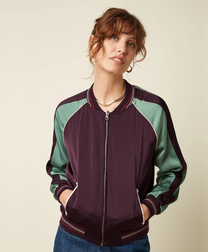 Dames jas bordeaux