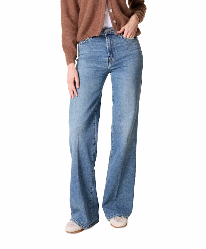 Modern Dojo dames jeans blauw