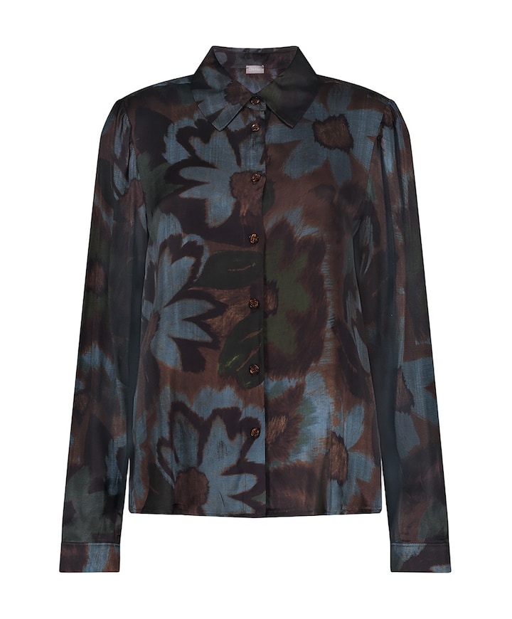 Dames blouse blauw