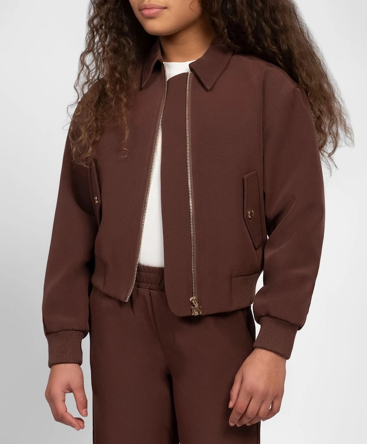 Meisjes jas bruin