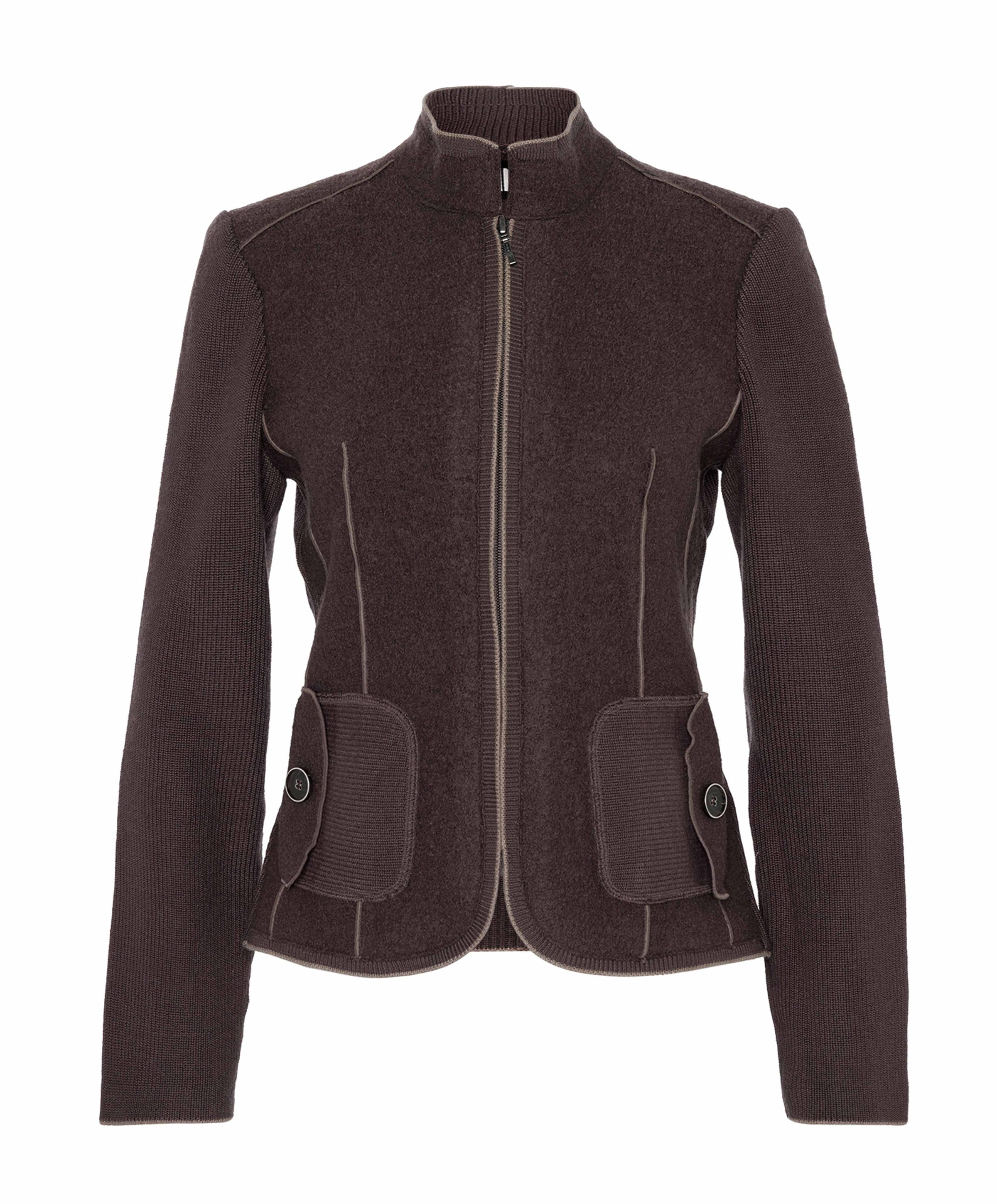 Dames vest bruin