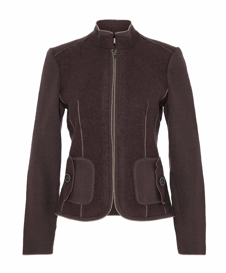 Dames vest bruin