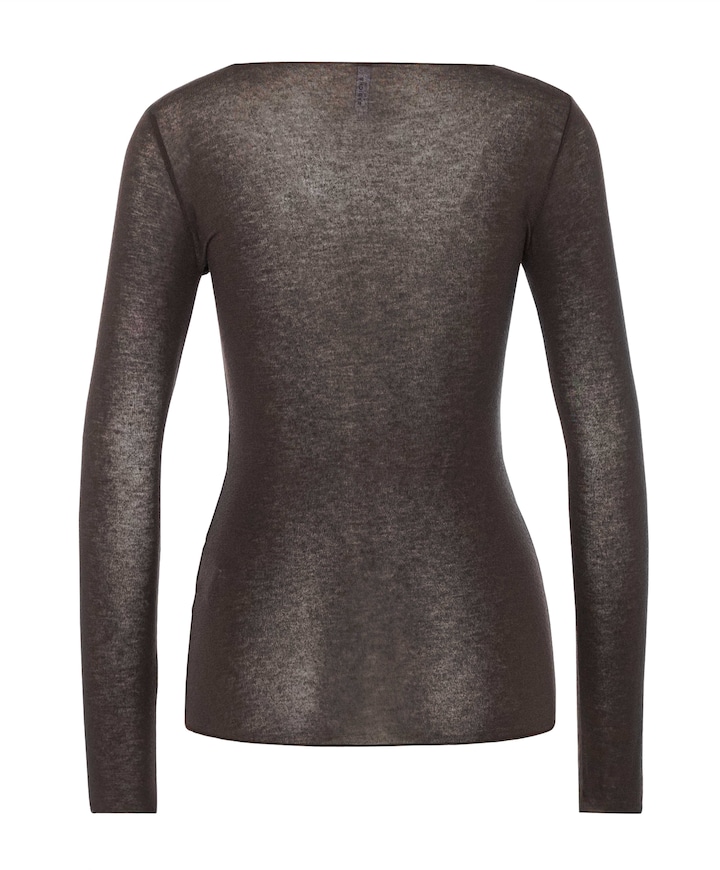 Dames top bruin