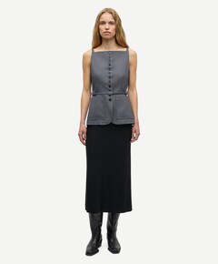 Dames gilet grijs