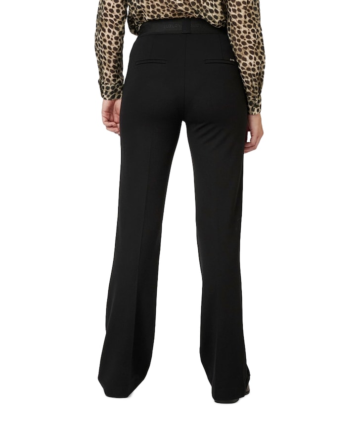 Jenny Flared Luxury broek zwart