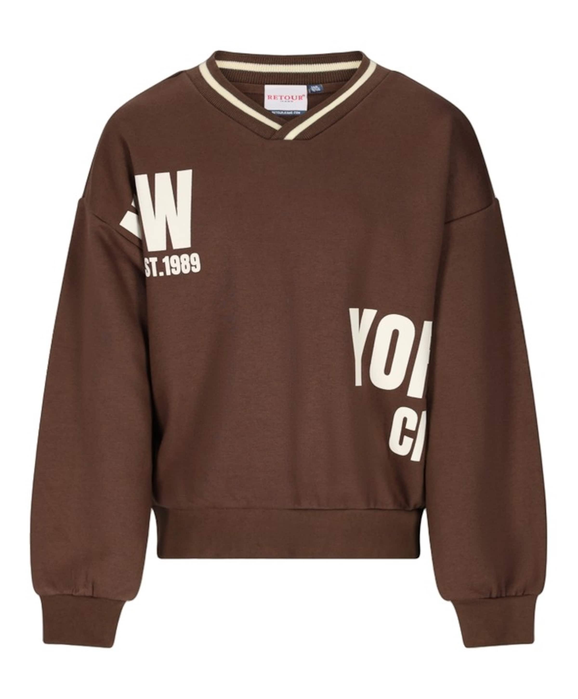Meisjes sweater bruin