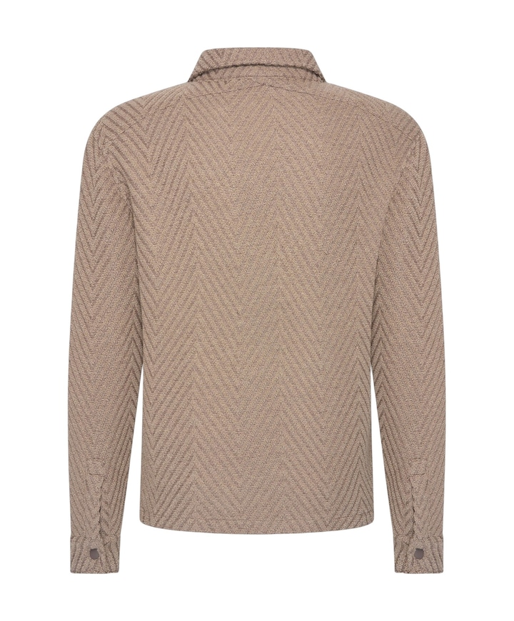 Heren overshirt beige
