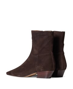 dames enkellaarzen bruin