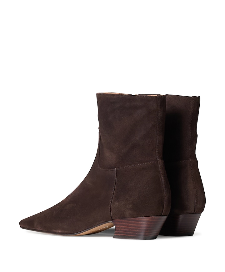 dames enkellaarzen bruin