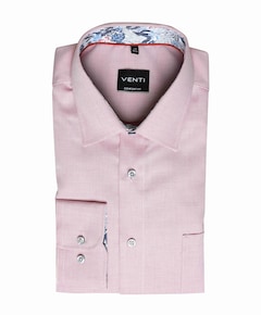 Heren overhemd lange mouw rood