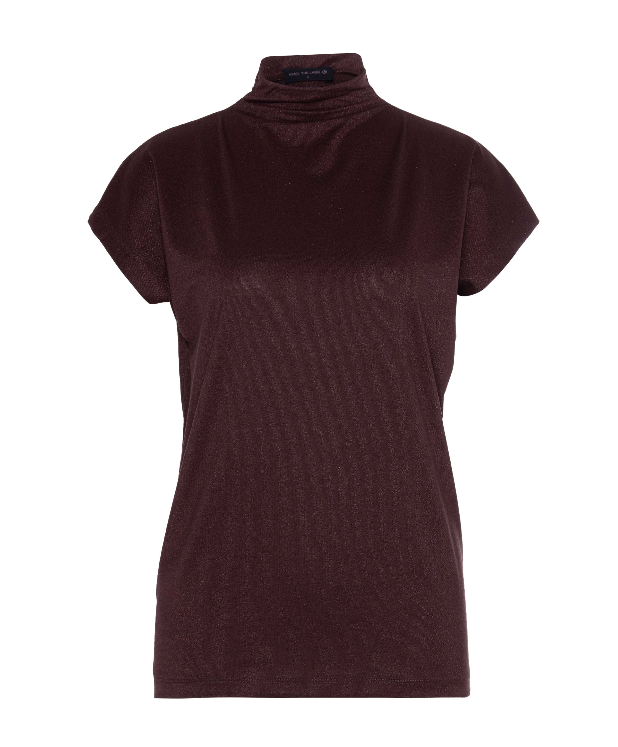 Dames top bordeaux