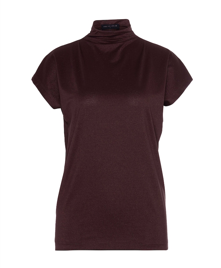 Dames top bordeaux