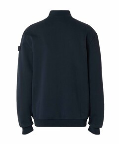 Heren trui met rits blauw