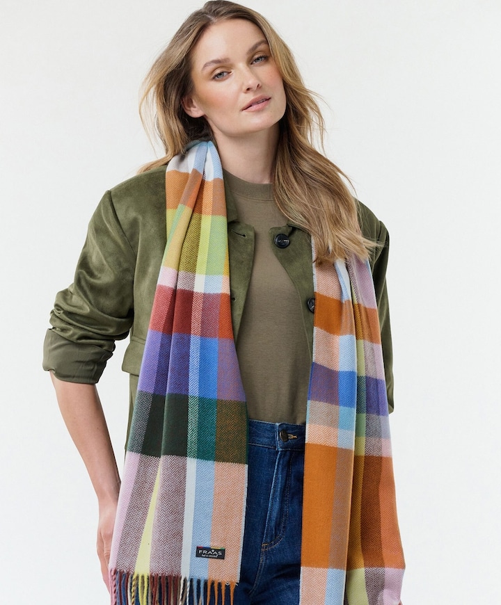 Dames sjaal multicolor